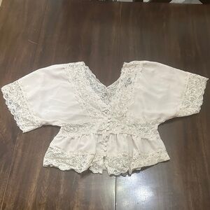 Papermoon Cream Lace Blouse